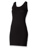 Women`s Stretch Vest Dress Black