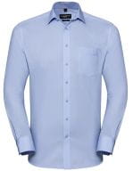 Men`s Long Sleeve Tailored Coolmax® Shirt Light Blue