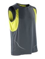 Sport Athletic Vest Grey / Lime