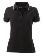 Ladies` Polo Black / White