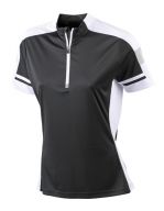 Ladies` Bike-T Half Zip Black