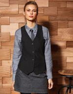 Ladies` Lined Polyester Waistcoat