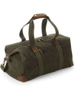 Heritage Waxed Canvas Holdall Olive Green
