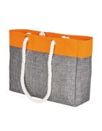 Tote Bag - San Diego Grey Melange / Neon Orange