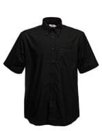 Men`s Short Sleeve Oxford Shirt Black