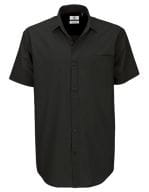 Poplin Shirt Heritage Short Sleeve / Men Black