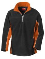 Tech3 Sport Fleece Top Black / Orange