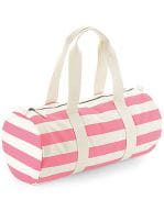 Nautical Barrel Bag Natural / Pink