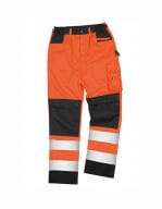 Safety Cargo Trouser Fluorescent Orange