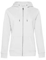 QUEEN Zipped Hood Jacket /Women White QUEEN Zipped Hood Jacket /Women White