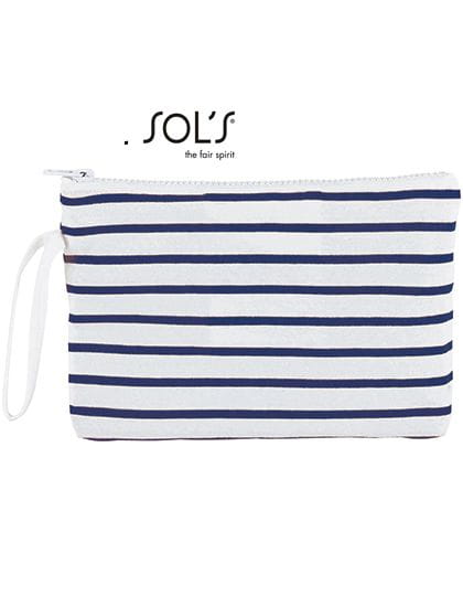 Striped Jersey Case Aurora White / Navy