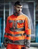 Hi-Vis Extol Stretch F/Z Jacket