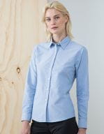 Ladies` Classic Long Sleeved Oxford Shirt