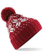 Fair Isle Snowstar® Beanie Classic Red / White