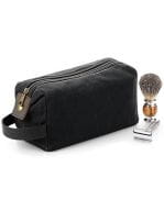 Heritage Waxed Canvas Wash Bag Black