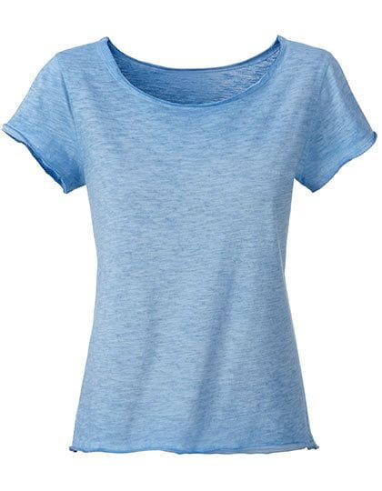 Ladies` Slub-T Horizon Blue