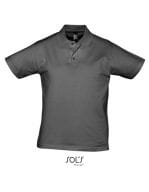 Men´s Jersey Polo Shirt Prescott Dark Grey (Solid)