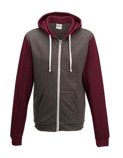 Retro Zoodie Charcoal Grey (Heather) / Burgundy