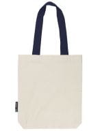 Twill Bag with Contrast Handles Nature / Navy