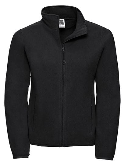 Ladies` Fitted Full Zip Microfleece Black