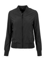 Ladies` Nylon Bomber Jacket Black