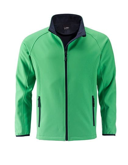 Men`s Promo Softshell Jacket Green / Navy