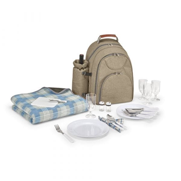 VILLA. Thermo Picknickrucksack Hellbraun