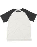 Superstar Short Sleeve Baseball T Washed White / Charcoal Grey Melange