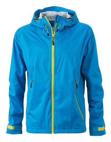 Men`s Outdoor Jacket Aqua / Acid Yellow