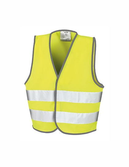 Junior Safety Vest Fluorescent Yellow