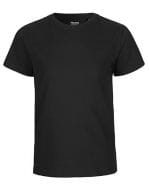 Kids` Short Sleeve T-Shirt Black