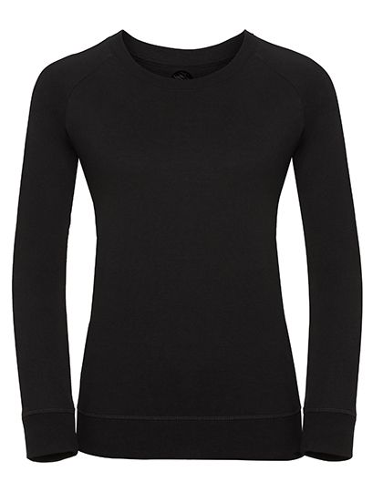 Ladies` HD Raglan Sweat Black