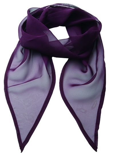 Women`s Colours Collection Chiffon Scarf Aubergine (ca. Pantone 5115)