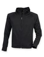 Ladies` Hoodie with Reflective Tape Black