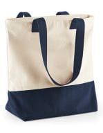 Westcove Canvas Shopper Natural / French Navy