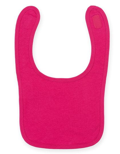 Plain and Contrast Bib Fuchsia