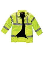 High Visibility Motorway Safety Jacket Saturn Yellow