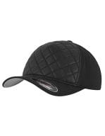 Diamond Quilted Flexfit Cap Black