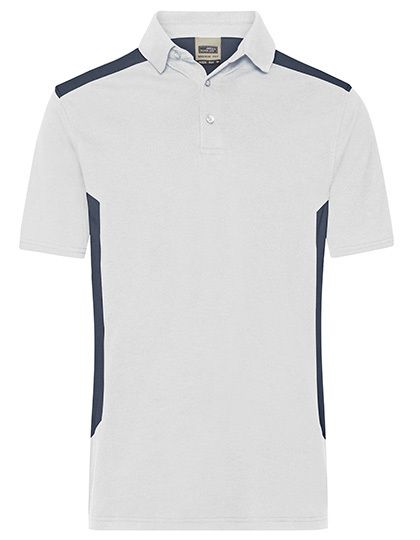 Mens Workwear Polo -STRONG- White / Carbon
