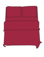 Flat Sheet - Double XL Jester Red