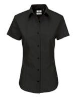 Poplin Shirt Heritage Short Sleeve / Women Black