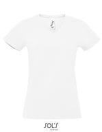 Imperial V-Neck Women T-Shirt White