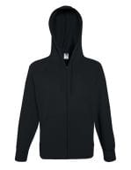 Lightweight Hooded Sweat Jacket Black