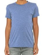 Youth Triblend Jersey Short Sleeve Tee Blue Triblend (Heather)