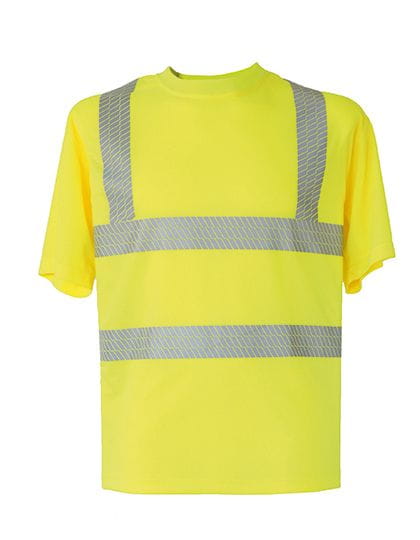 Hi-Viz Broken Reflective T-Shirt EN ISO 20471 Signal Yellow