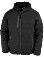 Recycled Black Compass Padded Winter Jacket Black / Black