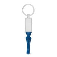 CLOVE. Schlüsselanhänger aus Metall und PVC Blau