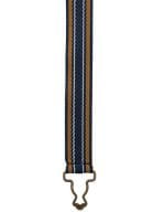 Cross Back Interchangable Apron Straps Navy Stripe