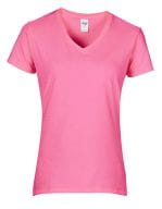 Premium Cotton® Ladies` V-Neck T-Shirt Azalea