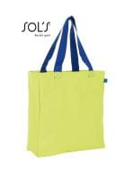 Lenox Shopping Bag Neon Lime / Royal Blue